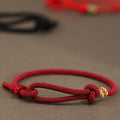 Fortune Jewel Red String 925 Sterling Silver 999 Sterling Silver Coin Luck Bracelet