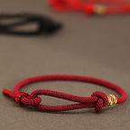 Fortune Jewel Red String 925 Sterling Silver 999 Sterling Silver Coin Luck Bracelet