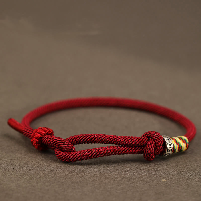 Fortune Jewel Red String 925 Sterling Silver 999 Sterling Silver Coin Luck Bracelet