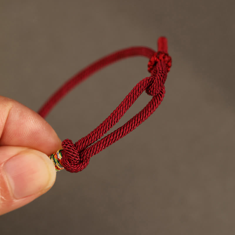 Fortune Jewel Red String 925 Sterling Silver 999 Sterling Silver Coin Luck Bracelet