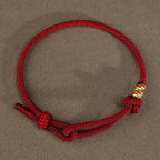 Fortune Jewel Red String 925 Sterling Silver 999 Sterling Silver Coin Luck Bracelet