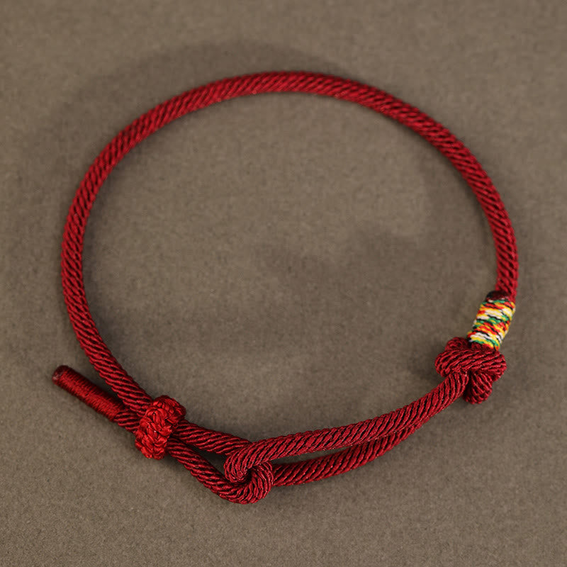 Fortune Jewel Red String 925 Sterling Silver 999 Sterling Silver Coin Luck Bracelet