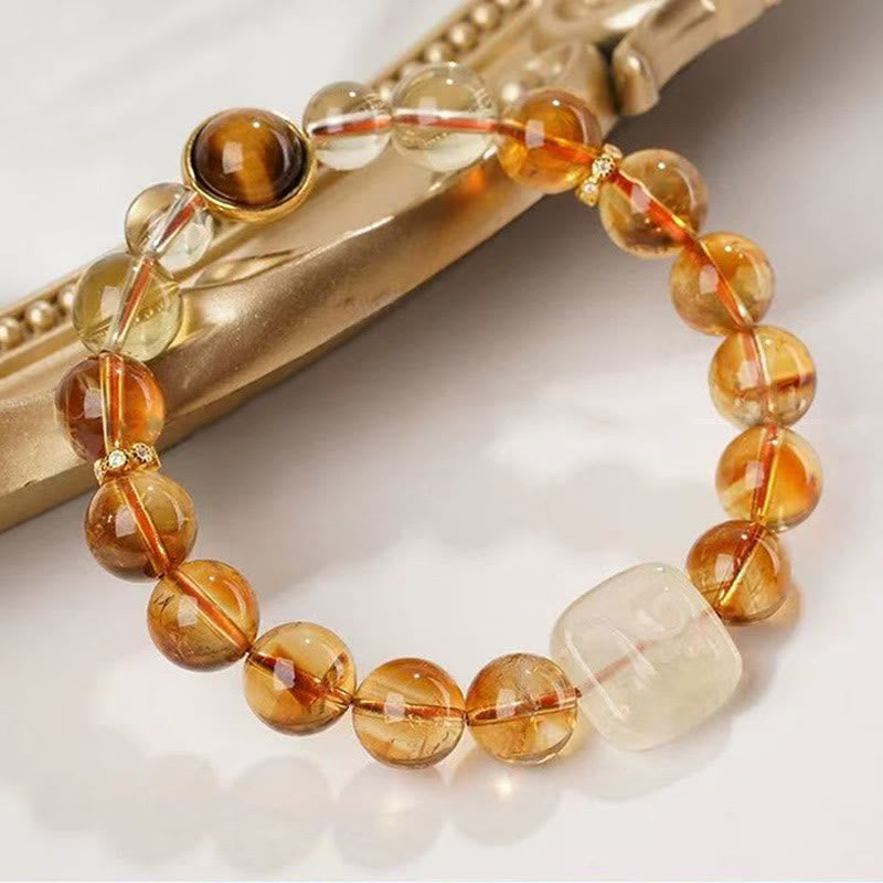 Fortune Jewel Topaz Zashi Lhamo Kindness Bracelet