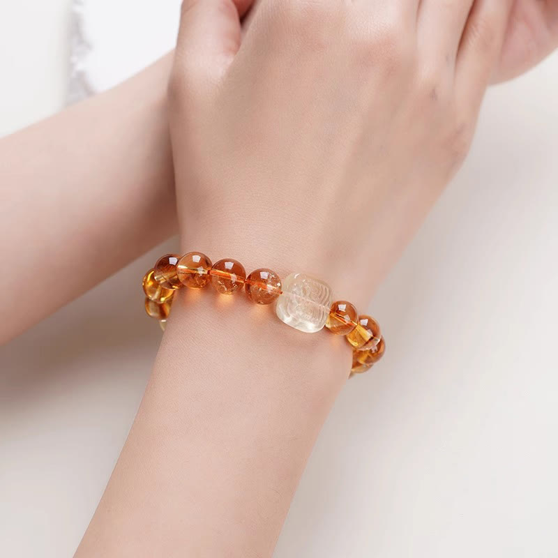 Fortune Jewel Topaz Zashi Lhamo Kindness Bracelet