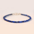 Fortune Jewel Small Lazurite Ultra-Thin Beads Balance Bracelet