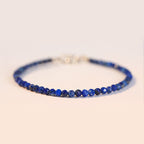 Fortune Jewel Small Lazurite Ultra-Thin Beads Balance Bracelet