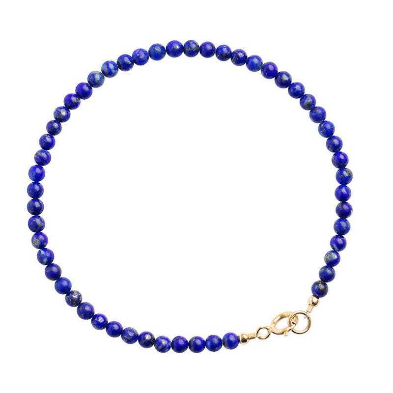 Fortune Jewel Small Lazurite Ultra-Thin Beads Balance Bracelet
