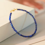 Fortune Jewel Small Lazurite Ultra-Thin Beads Balance Bracelet