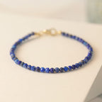 Fortune Jewel Small Lazurite Ultra-Thin Beads Balance Bracelet