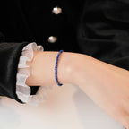 Fortune Jewel Small Lazurite Ultra-Thin Beads Balance Bracelet
