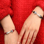 Fortune Jewel 999 Sterling Silver Ruyi Stick String Protection Braided Bracelet