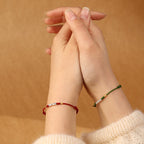 Fortune Jewel 925 Sterling Silver String Protection Luck Ultra-Thin Braided Bracelet Anklet
