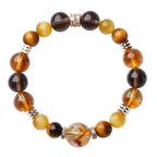 Fortune Jewel Citrine Topaz Tiger Eye Happiness Bracelet