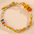 Fortune Jewel Colorful String Snake Dragon Year of the Snake Luck Bracelet