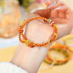 Fortune Jewel Colorful String Snake Dragon Year of the Snake Luck Bracelet