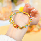 Fortune Jewel Colorful String Snake Dragon Year of the Snake Luck Bracelet