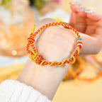 Fortune Jewel Colorful String Snake Dragon Year of the Snake Luck Bracelet