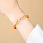 Fortune Jewel Colorful String Snake Dragon Year of the Snake Luck Bracelet