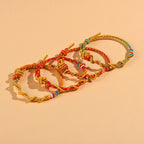 Fortune Jewel Colorful String Snake Dragon Year of the Snake Luck Bracelet