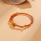 Fortune Jewel Colorful String Snake Dragon Year of the Snake Luck Bracelet