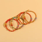 Fortune Jewel Colorful String Snake Dragon Year of the Snake Luck Bracelet
