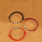 Fortune Jewel Red String 999 Sterling Silver Year Of The Snake Anklet
