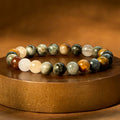 Fortune Jewel Natural Eagle's Eye Stone Confidence Positive Bracelet
