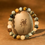 Fortune Jewel Natural Eagle's Eye Stone Confidence Positive Bracelet
