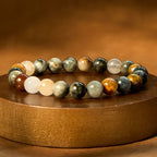 Fortune Jewel Natural Eagle's Eye Stone Confidence Positive Bracelet