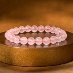 Fortune Jewel Rose Quartz Healing Energy Bracelet