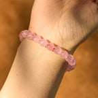 Fortune Jewel Rose Quartz Healing Energy Bracelet