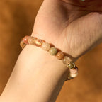 Fortune Jewel Natural Multicolored Rutilated Quartz Spiritual Growth Bracelet