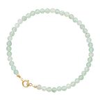 Fortune Jewel 3mm Small Green Aventurine Ultra-Thin Beads Luck Bracelet