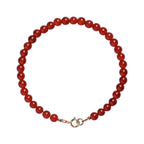 Fortune Jewel Small Red Agate Ultra-thin Beads Calm Bracelet