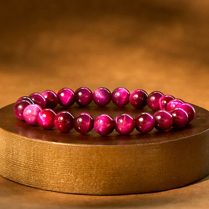 Fortune Jewel Red Tiger Eye Calm Bracelet