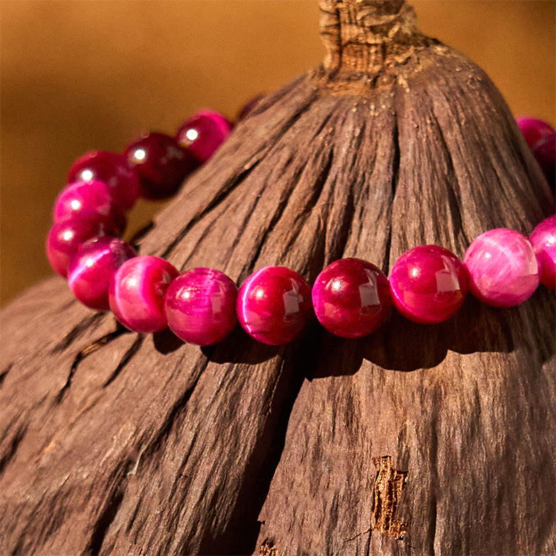 Fortune Jewel Red Tiger Eye Calm Bracelet