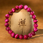 Fortune Jewel Red Tiger Eye Calm Bracelet