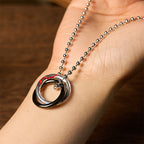 Fortune Jewel Copper Qiankun Hoop Big Dipper Luck Necklace Pendant