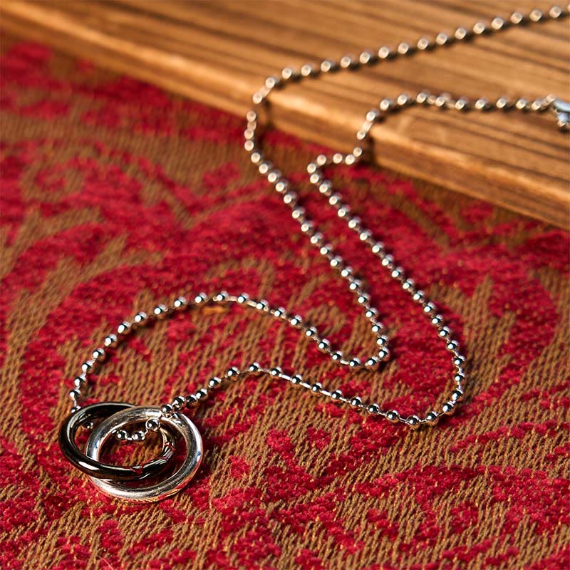 Fortune Jewel Copper Qiankun Hoop Big Dipper Luck Necklace Pendant