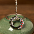 Fortune Jewel Copper Qiankun Hoop Big Dipper Luck Necklace Pendant