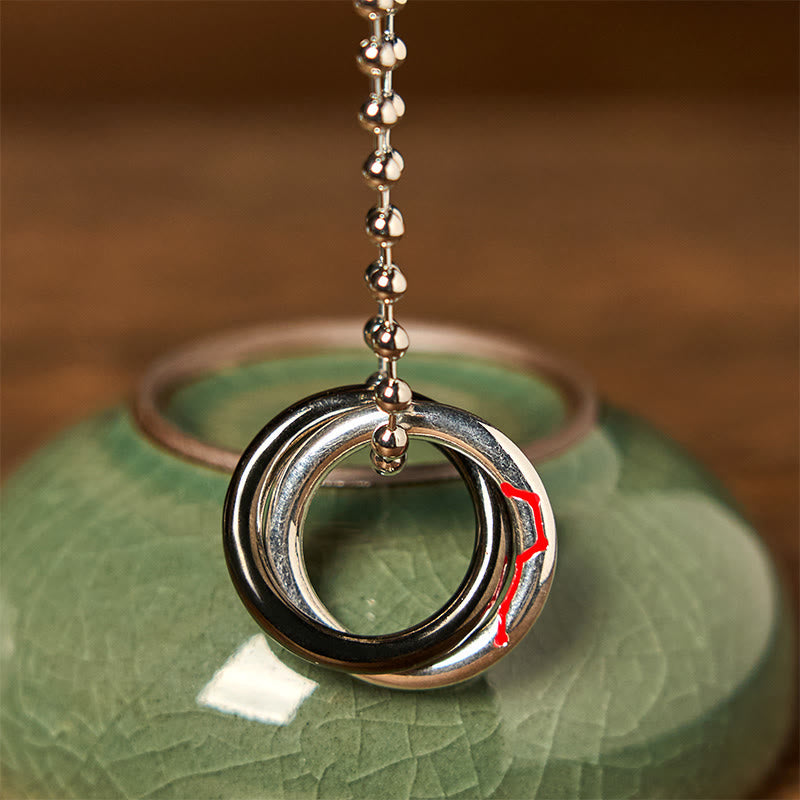 Fortune Jewel Copper Qiankun Hoop Big Dipper Luck Necklace Pendant