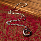 Fortune Jewel Copper Qiankun Hoop Big Dipper Luck Necklace Pendant