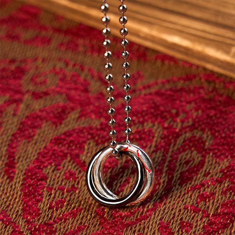 Fortune Jewel Copper Qiankun Hoop Big Dipper Luck Necklace Pendant