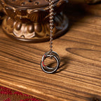 Fortune Jewel Copper Qiankun Hoop Big Dipper Luck Necklace Pendant
