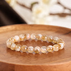 Fortune Jewel Natural Citrine Snowflake Crystal Prosperity Bracelet