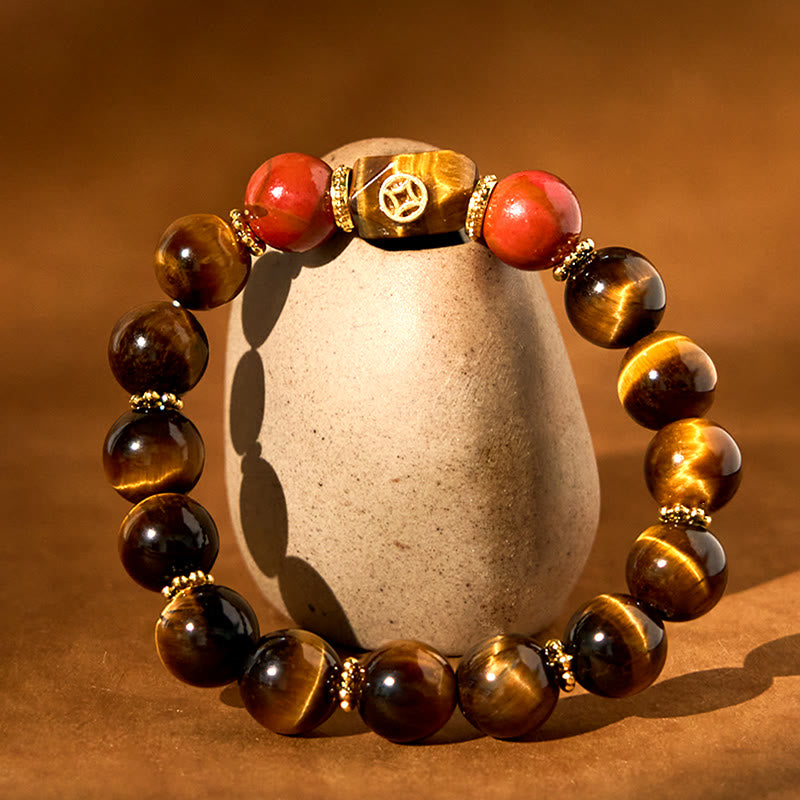 Fortune Jewel Tiger Eye Courage Bracelet
