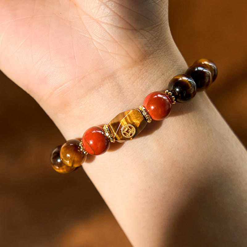 Fortune Jewel Tiger Eye Courage Bracelet