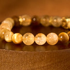Fortune Jewel Citrine Tiger Eye Red Agate Generosity Bracelet