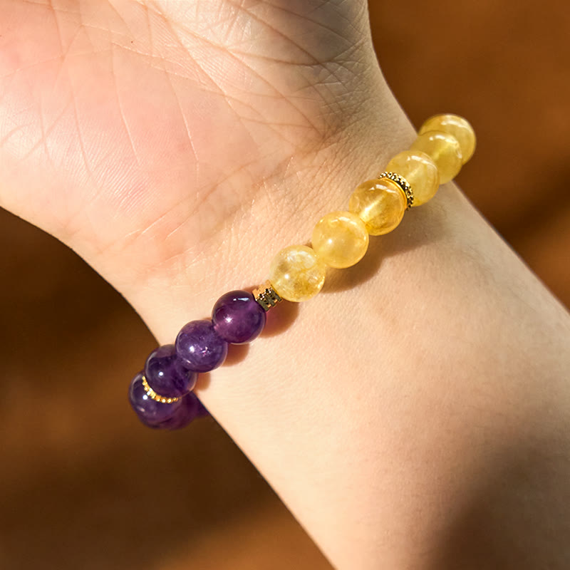 Fortune Jewel Citrine Amethyst Pleasure Bracelet