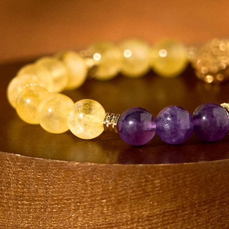 Fortune Jewel Citrine Amethyst Pleasure Bracelet